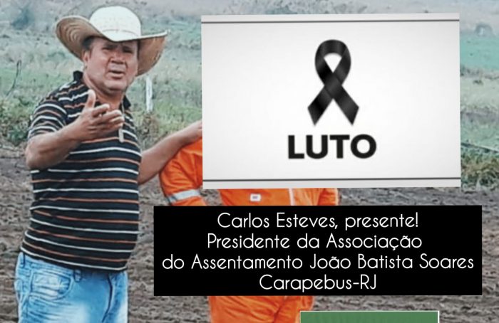 Assassinato de líder de trabalhadores rurais no estado do Rio de janeiro