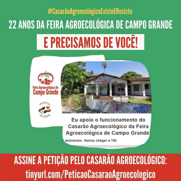 O casarão agroecológico de Campo Grande busca seu apoio!